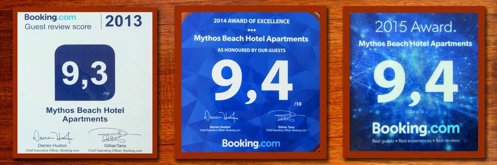 Mythos Beach Hotel Apartments Maleme Buitenkant foto